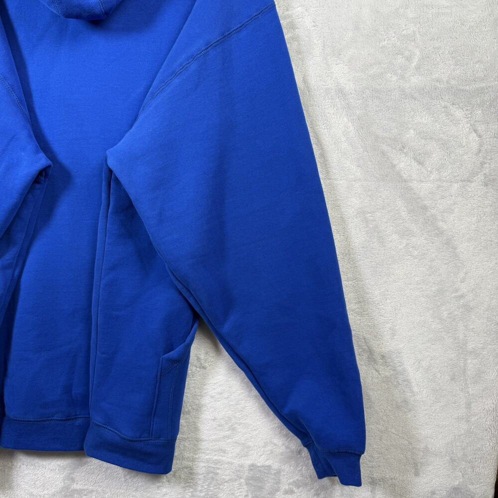 Kansas Jayhawks Hooded Sweatshirts Men's XL Blue Soft Campus Drive Embroidered - Picture 14 of 14